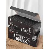 Паперові гільзи для набивання сигарет Dark Horse Carbon Black XL чорні з вугільним фільтром King Size 25 мм 200 шт 